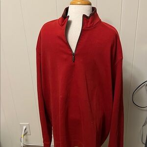 Tommy Bahama Men's 1/4 Zip Pima Cotton in Rich Red